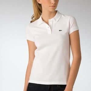 White Lacoste Polo
